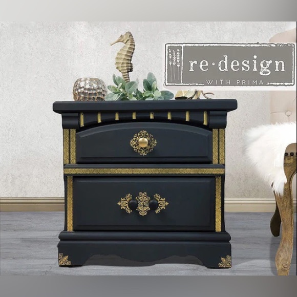 Redesign Decor Transfer ~ GILDED ORNATE FLOURISHES ~ Rare ~ (Retired design) - Picture 3 of 4